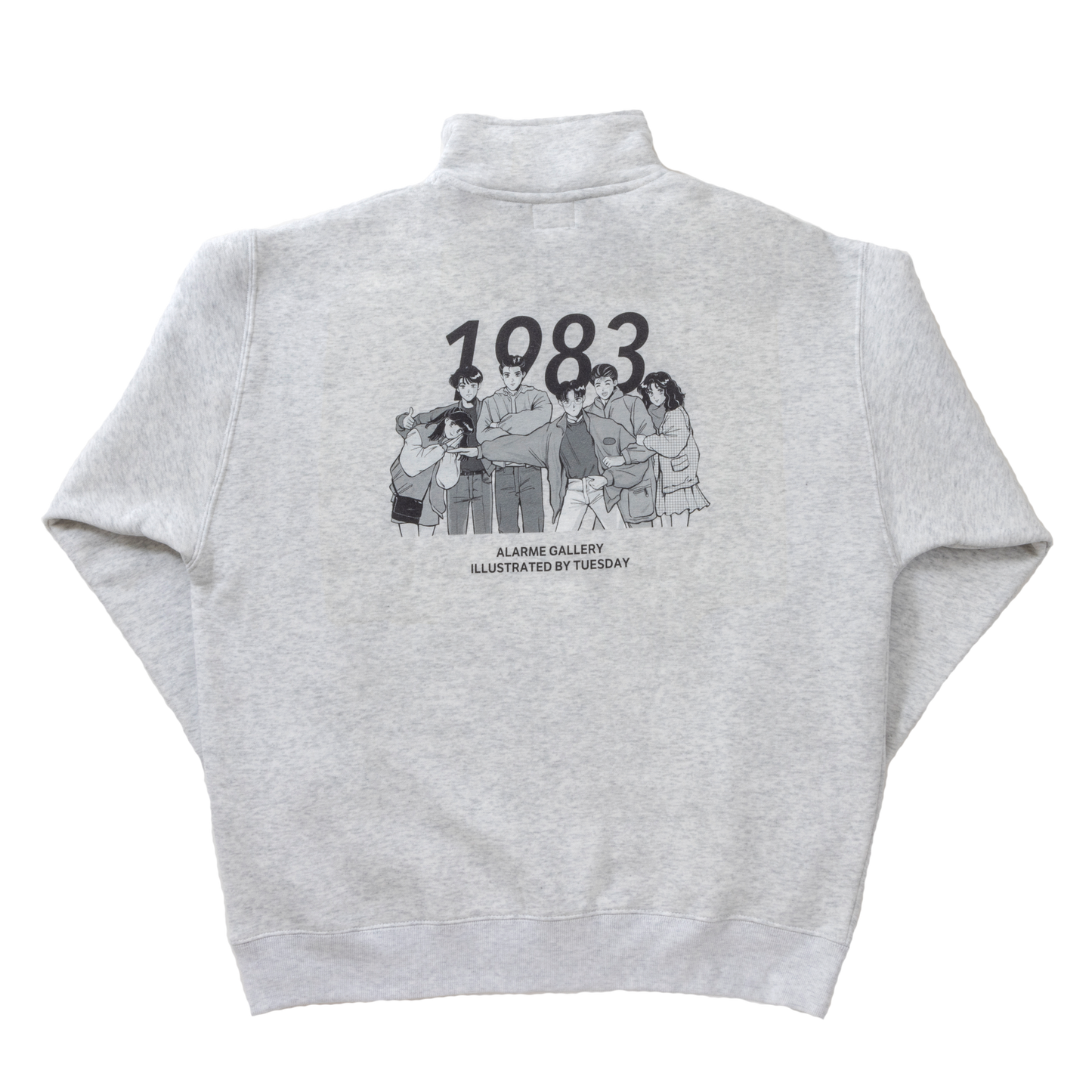 Sweat-shirt demi-zippé 1983 / ALARME × MARDI