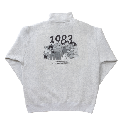 Sweat-shirt demi-zippé 1983 / ALARME × MARDI