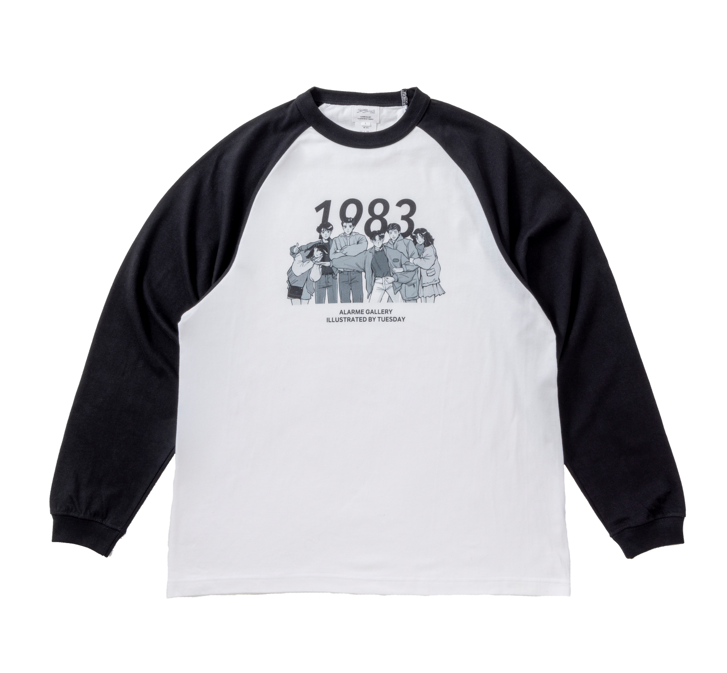 1983 Ringer Long sleeve Tee / ALARME × TUESDAY