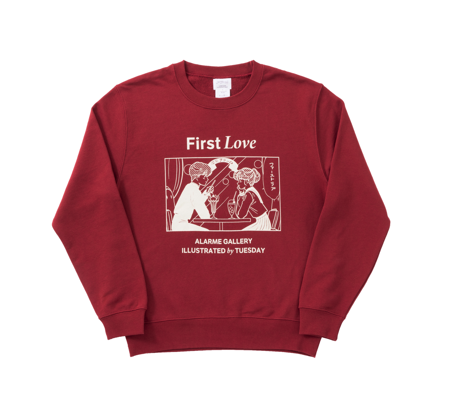 First Love Sweatshirt / ALARME × TUESDAY