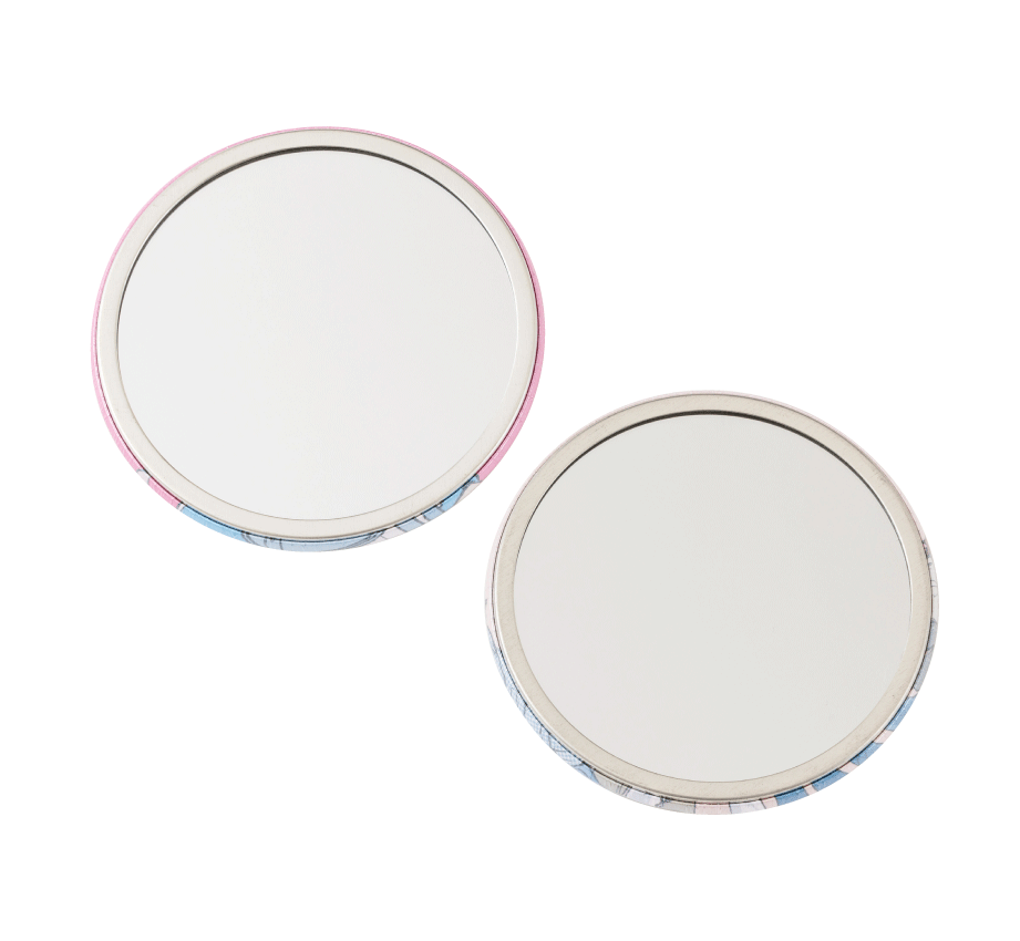 Miroir à main rond / ALARME × MARDI