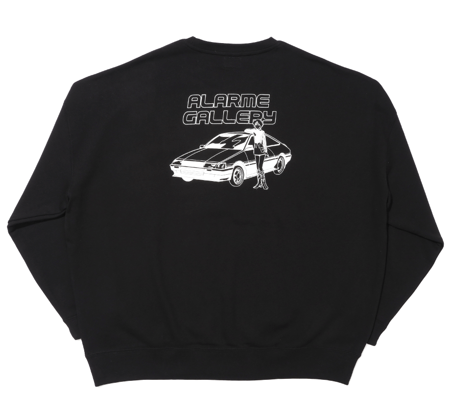 【受注生産】Car Sweatshirt / ALARME × TUESDAY