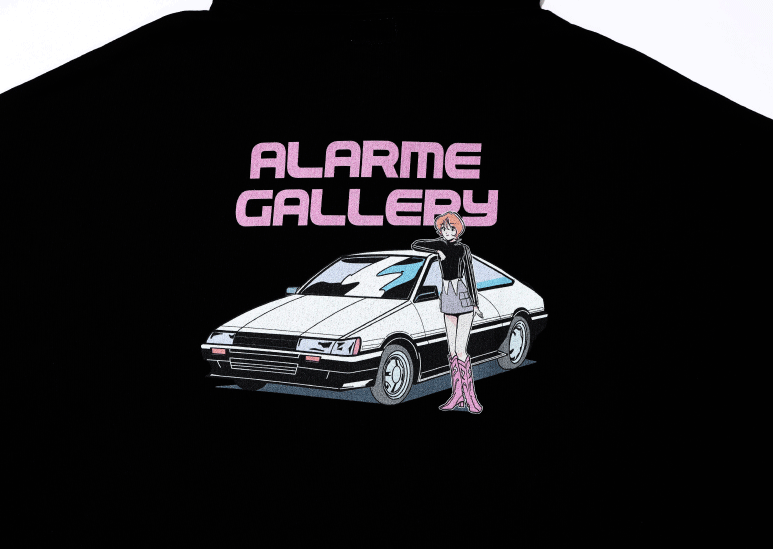 【受注生産】Car Color Print Hoodie(Oversized) / ALARME × TUESDAY